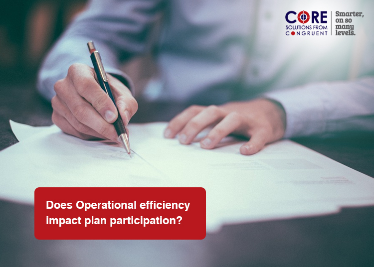 Does Operational Efficiency impact plan participation?